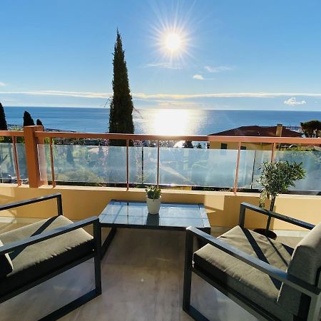 Le Vigia-Vue Mer-Terrasse-Climatisation-Parking Ментона Экстерьер фото